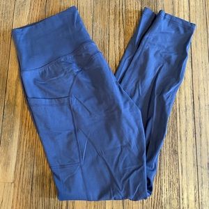 STRONG PHYSIQUEZ | Women’s Legging High-Waisted Side Pockets in Blue Size Medium